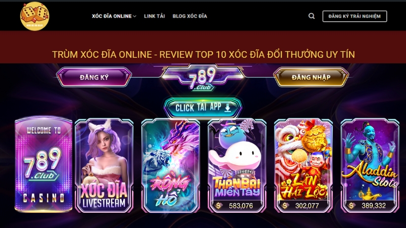 Xóc Đĩa 789CLUB - Game Xóc Đĩa Trực Tuyến